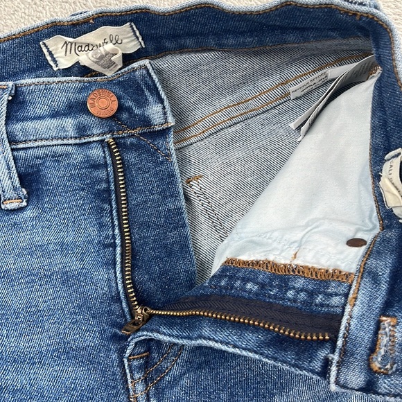 Madewell 25, 0 Cali Demi-Boot Cotton Blend High Rise Blue Denim Jeans - Picture 8 of 14